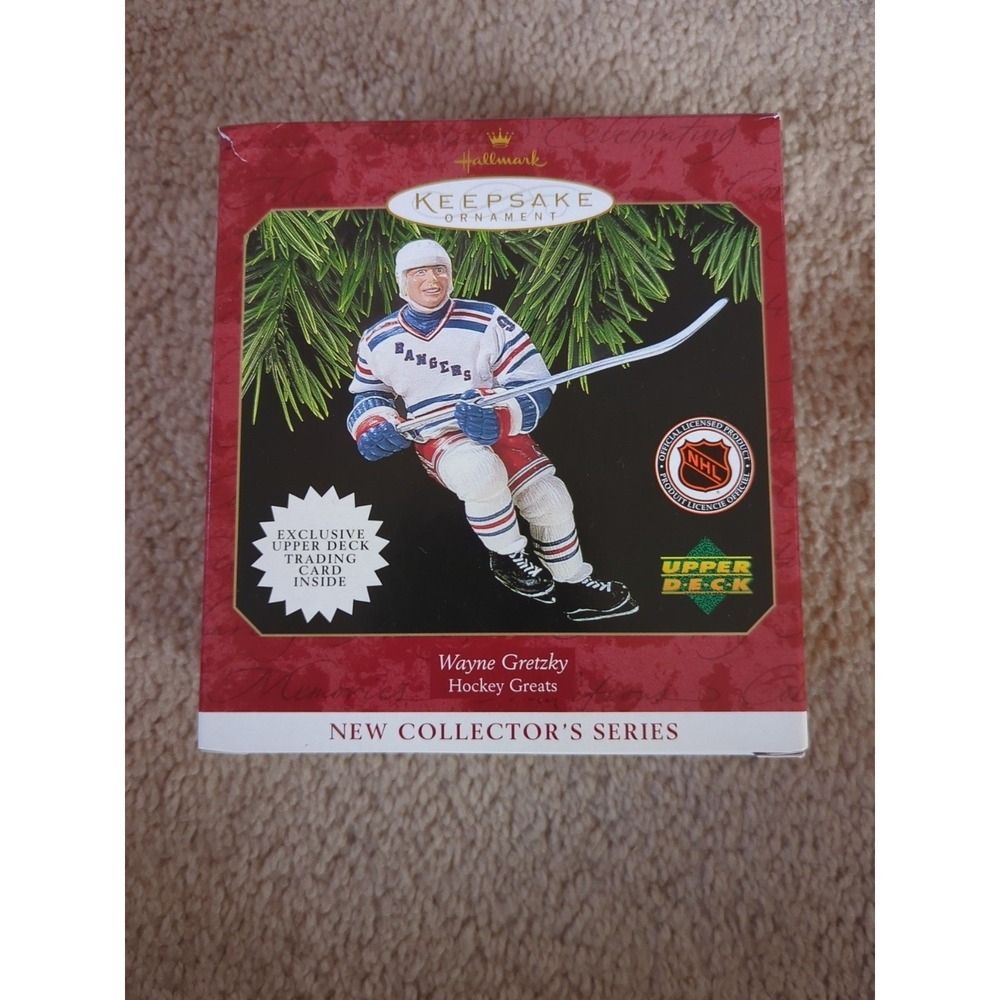 Hallmark Keepsake Ornament 1997 Wayne Gretzky Hockey New York Rangers Orig Box